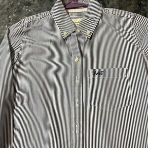 Abercrombie & Fitch Blue and White Button Down Shirt